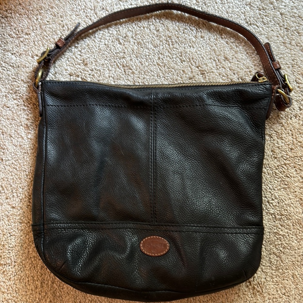 Leather fossil bag